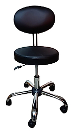 Sırtlık Tabure Krom Yıldız Ayaklı