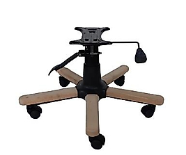 Ahşap Kaplama Yıldız Ayak Seti Çift Kollu Mekanizma Naturel Boyasız