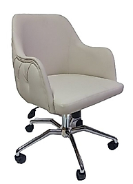 Çalışma Sandalyesi Kapitone Desenli Örümcek Ayaklı Suni Deri