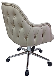 Bilgisayar ve Çalışma Koltuğu Suni Deri Krom Yıldız Ayaklı