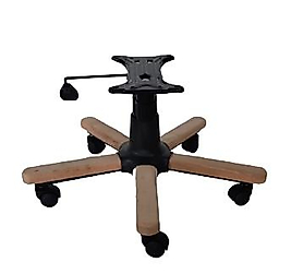 Ahşap Kaplama Yıldız Ayak Seti Tek Kollu Mekanizma Naturel Boyasız