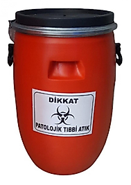 Patolojik Atık Fıçısı 60 lt Çember Kapaklı