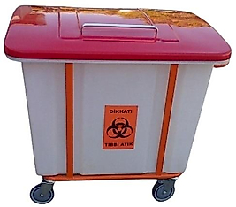 Tıbbi Atık Taşıma Arabası 280 lt